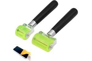 Comioke 2 Stück Andrückrolle,Andrückwalze 30mm & 50mm,Handdruck Roller,Silikon Andrückrolle,Andrückwalze Handdruck Roller,Anpressrolle mit 2 Schaber für Kantenumleimer Verschweißen von PVC-Planen