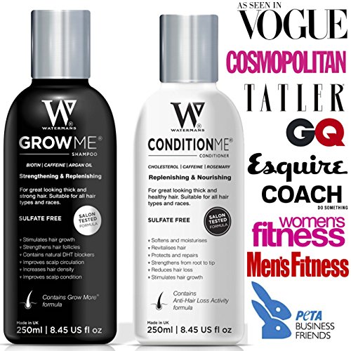 Watermans Haarwachstums-Shampoo und Pflegespülung, Combo Pack - 8
