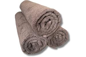 TORTUE DE JADE Lot de 3 Serviettes de massage 90x200cm, 440g/m² chocolat