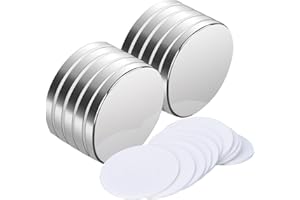 AENIENOE Imanes Neodimio Potentes 30x3mm Imanes Adhesivos Disco Iman para Manualidades Refrigeradores de Pizarra Magnética Oficina Escuela Familia Magnet Redondos 10 Piezas