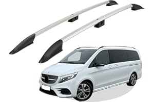 ‎RC ROYAL CLASS RC Royal Class Dachreling aus Aluminium eloxiert passend für Mercedes Benz V-Klasse L2 mittel (MWB) Baujahr ab 2014 passgenau in Silber mit Allgemeiner Betriebserlaubnis (ABE)