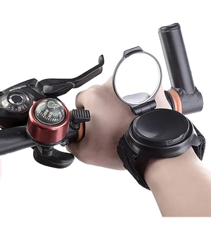 Rétroviseur Vélo à Bracelet - Miroir Réglable 360° - Pour Cyclisme Et VTT