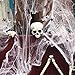 Produktbild TOYMYTOY Halloween Spinnennetz Cobwebs White Halloween Spider Web Spukhaus Deko Spinnenspinnweben Dekoration Spinnen Weben mit 164 Stück Spinnen für Halloween Dekoration Innen Draussen