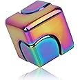 Joyzzz Fidget Cube Spinner, Anti-Anxiety Focusing Fidget, Metallic Finger Cube Spinner, Top Desktop Stress Relieve Cube Spinner, 4-in-1 EDC Fidgets Spinner, for Kids and Adults