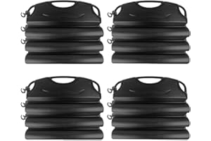 well2wellness® Hochwertiges Pool Eisdruckpolster 50 cm - 16 Stück mit Sand beschwert + Verbindungshaken