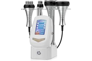 Cozion Urządzenie do odchudzania 40 K cellulitu: 4 w 1, ultradźwiękowa maszyna do kawitacji, częstotliwości radiowej, urządzenie do masażu ciała, do ciała, częstotliwości radiowej, modelowania ciała,