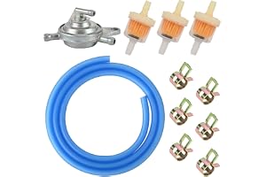 Trkimal Trehövudad vakuumbränslepump, bränsleventil, gasbränslefilter, slangledning, fjäderklämmor för GY6 50cc 150cc 139QMB