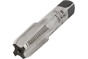 UXCELL sourcingmap ZG 1/4-19 BSPT 55 Degrés Filetage de Tuyau HS Taraud 4 Cannelures 60 mm de Longueur