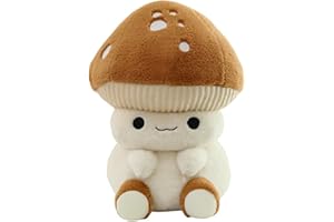 OUKEYI Mushroom Plush Toys 13.7"/35cm Cute Stuffed Mushroom Pillow Stuffed Toy Birthday Present Home Decor Halloween for Kids