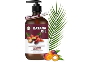 Sunerly Shampooing à l'huile de batana pour la croissance des cheveux, shampooing naturel pour tous les types de cheveux, soin quotidien des cheveux, 300 ml