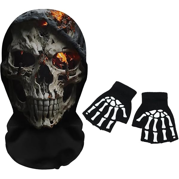 Bivakmuts Schedel Geest Masker - Volledig Gezichtsmasker Voor Halloween, Motor, Ski En Outdoor