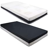 PEKITAS Cot Mattress 60 x 120 cm Thickness 10 cm Breathable Washable Firm | Hybrido Double-Sided Aloe-3D, Reversible, Removab