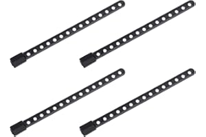 sourcing map 4Pcs Plastic Body Post Mounts RC Car Shell Column 7cm Length for Cars 94102 94122 94103 94123 1/10 Scale Model RC Car Replacement, Black