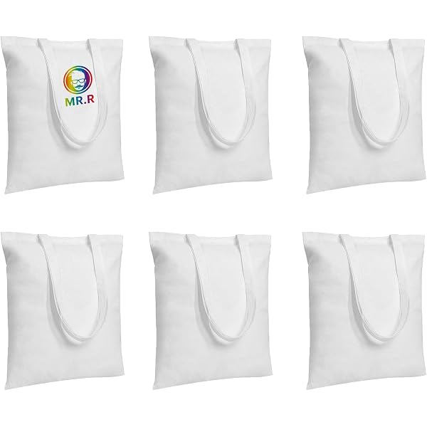 30 Mini Borse Tote In Tela Bianca Per Sublimazione E Fai Da Te – 20x25x10 Cm, Riutilizzabili, Per Feste, Eventi E Regali Personalizzati