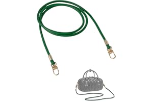 MEGAVOW Schulterriemen Schultergurt Taschengriff für Schultertasche Umhängetasche Cross-Body Tasche, PU Lederriemen Taschenhenkel Handtaschen Gurt, Grün, 120cm