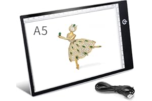 XIAOSTAR Panneau Lumineux LED A5 - Panneau Lumineux LED - Panneau de Dessin - Luminosité Réglable - Avec Câble USB - Pour Artistes,Animation,Dessin,Animation,Vue des Rayons X(A5)