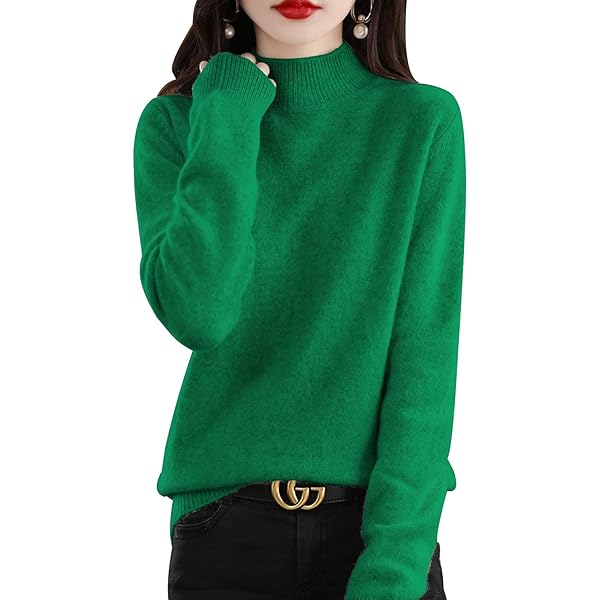 Zeagoo Dames coltrui elegante lange mouwen truien warme gebreide trui rolhals pullover tops casual losse sweatshirts herfst winter S-XXL, Beige, XL