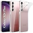 Zubitech Case for S24 Plus Case Clear Slim Thin Flexible TPU with Scratch-Resistant Gel Rubber Soft Silicone Protective Phone Case Cover Galaxy S24 Plus (Clear, Samsung Galaxy S24 Plus)