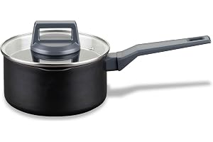 Fackelmann kastrull 16 cm med handtag Statement – kruka med keramisk beläggning – återvunnet aluminium, non-stick beläggning