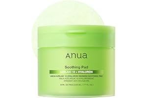 ‎ANUA ANUA Azelaic 10 Hyaluron Rötungslinderndes Pad, Pflege für Unreinheiten & Flecken mit koreanischen Toner-Pads, schnelles & einfaches dehnbares Gesichtsmaske mit Azelaic-Säure, Hyaluronsäure