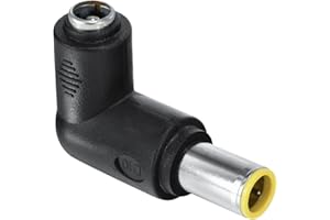 HELPERS LAB 8,0mm 7909 maschio da 5,5 mm femmina 90 Gradi alimentazione DC Connettore adattatore jack per Jackery Explorer Rockpal Bluetti Milin IBM ThinkPad