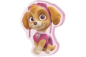 Herding Paw Patrol poduszka konturowa, 35 x 20 x 5 cm, poliester, różowa/brązowa
