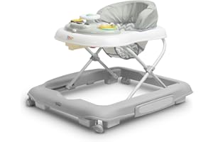 TOYZ BY CARETERO TOYZ Timon 2en1 Trotteur et Bascule pour Bébé – Hauteur Ajustable – Panneau Interactif Sonore et Ludique – Pratique et Pliable – 68 x 63 x 52 cm – Gris