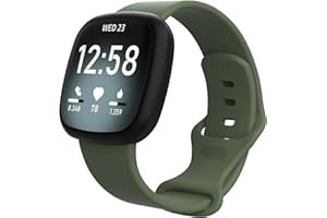 Panda Bobo Strap Compatible with Fitbit Versa 4/Versa 3/Sense/Sense 2, Soft Silicone Replacement Watch Band for Women Men, Adjustable Sport Wrist Strap