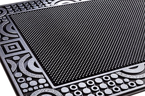 PUR|DuraClean Design Fussmatte für Innen und Aussen in graphit anthrazit metallic ca. 78 x 56 cm - 5