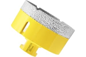 Teronbeta Diamant Fliesenbohrer 80mm, M14 Vakuumgelöteter Diamantbohrer Lochsäge Kernbohrer für Fliesen Porzellan Keramik Granit Marmor