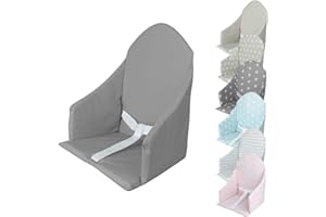 Monsieur Bébé - Coussin d'assise universel Miam avec harnais pour chaise haute bébé - 7 coloris