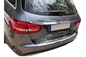 ‎RECAMBO Ladekantenschutz Edelstahl CHROM kompatibel für MERCEDES C-KLASSE S205 T-MODELL | ab 2014 | premium Qualität von RECAMBO