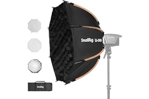 SMALLRIG Softbox 25,6"/65 cm LA-O65 Softbox Ottagonale a Sgancio Rapido per Luci COB con Montaggio per Bowens per SMALLRIG per Neewer per Aputure per Godox - 4874