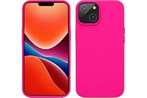 kwmobile Handyhülle für iPhone 14 Hülle, für iPhone 14 Case - Hülle Silikon - kabelloses Laden - Neon Pink