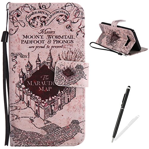 Feeltech Samsung Galaxy J510/J5 2016 Hülle PU-Leder und Brieftasche Bunte Muster Fall mit Magnetverschluss, Hybrid-Kickstand mit Stand-Funktion, schlagen Sie schützende weiche TPU Stoßstangenabdeckung und Kreditkartenhalter für Samsung Galaxy J510/J5 2016 Handgelenk Bügel-Buch-Art-Geldbeutel-Tasche mit 2 In 1 Berühren Sie Stift - Schloss