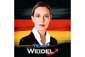 PURE PRINT CUT Team Weidel Aufkleber - Hochwertige, UV-beständige 10cm Sticker, Alice Weidel, AFD, Alternative für Deutschland - Ideal für Unterstützer und Sammler