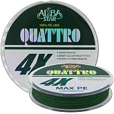 AlbaStar Quattro x4 Green Rope Fishing Line 150 mt