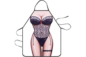 ABCTen Sexy Divertente Novità Cottura Cucina Barbecue Pizzo Partito Grembiule da Donna Uomini Regalo