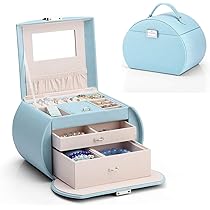 Scatola Gioielli Bianca Seelux Portagioie Con 7 Cassetti - Scatola Gioielli Grande Con Finestra Trasparente, Idee Regalo Bianco Scatola Gioielli 7 Cassetti - Foto 4