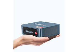 TRIGKEY Mini PC Ryzen 7 5800H (jusqu'à 4,3 GHz, 8C/16T), 32G DDR4 500G NVMe SSD, S5 Mini Ordinateur de Bureau Radeon Graphics 8Core 2000 MHz, DP+HDMI+Type-C Triple écran 4K Sortie, WiFi-6, BT 5.2