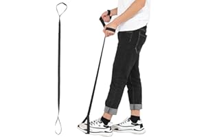 ‎NIKOU Nikou Oberschenkel Beinhebergurt, Nylon Beinheber mit Fuß Streifen, Beinhebergurt Mobilität Hilfsmittel Aufstehhilfe Beweglichkeitslift für Behinderte Älteren Alltagshilfen