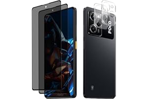MiKoyi Sichtschutz Schutzfolie für Xiaomi POCO X5 Pro 5G, Privacy Folie Displayschutz Kameraschutz Anti Spy Schutz Glas 9H Härte Blickschutzfolie Displayschutzfolie für Xiaomi POCO X5 Pro 5G