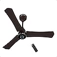 atomberg Renesa Halo Smart 900mm BLDC Ceiling Fan with IoT & Remote | 5 star | High Air Delivery | Low noise operation | LED Speed Indicator | Sleek Design | 3 Year Warranty - Blaze Brown