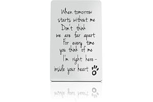 DABIHU Loss of Pet Wallet Card Gifts Pet Memorial Card Sympathy Gifts for Men Women Family Dog Cat Remembrance Gift for Pet Lover in Memory of Dog Cat Gifts Memorial Gift for Friends Coworker Family