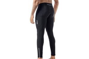 X-TIGER Culotte Ciclismo Hombre Largo con 5D Gel Acolchado MTB Ciclismo Pantalones Largo Transpirable Secado Rápido con 3 Bolsillos