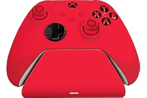 Razer Universal Quick Charging Stand - Quick Charger for Xbox Controllers (Universal Compatibility, Magnetic Contact System, Matches Your Xbox Controller, One-handed Navigation) Red
