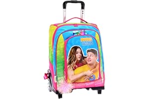 Maricart | Zaino Trolley Scuola Elementare per Bambini 34x25x52 cm con Ruote in Gomma Zainetto da Bambino o Bambina