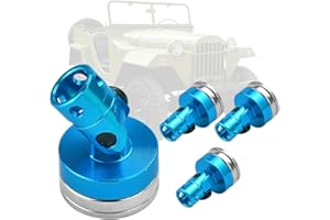 YAANBUNB 4 Stk Körper Post Mount Legierung Magnetische Stealth Unsichtbare Körper Post Mount Magnetische Shell Modell Auto Unsichtbare Body Shell Mount Spalte RC Auto Zubehör für RC 1:10 Modell (Blau)