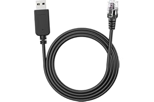 JSVECIP Radar Detector Cable, USB to RJ11 Plug Cable,for Escort Valentine One Uniden Beltronics Cobra Whistler Radar Detector,Replacement Power Cable for Radar Detectors (RJ11-9.84ft)