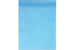 SANTEX Tessuto non tessuto 30 cm (25 m di lunghezza), runner decorativo in tessuto non tessuto, decorazione per festa di nozze turchese